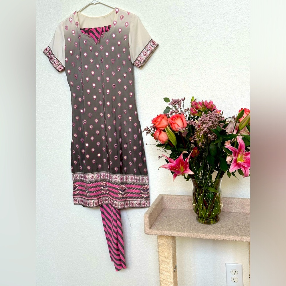 Beautiful suit with chudidaar & dupatta